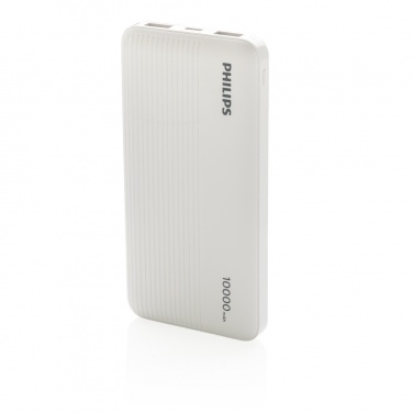 Logotrade dovana nuotrauka: Philips 10 000 mAh plonas maitinimo blokas