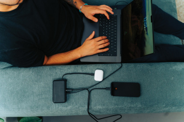 Logotrade reklaminiai produktai nuotrauka: Urban Vitamin Eureka hibridinis GANcharger 10000mah maitinimo blokas 65W