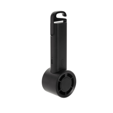 Logotrade dovana nuotrauka: „Twist RCS“ nešiojamas įkraunamas ventiliatorius iš perdirbto plastiko