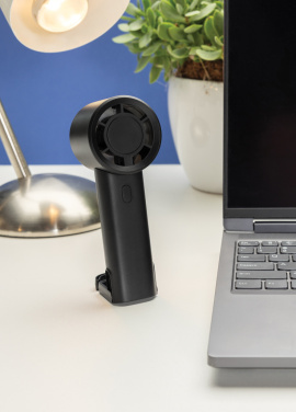 Logotrade reklaminės dovanos nuotrauka: „Twist RCS“ nešiojamas įkraunamas ventiliatorius iš perdirbto plastiko