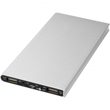Logotrade biznesa dāvanas foto: Plate 8000 mAh alumīnija barošanas banka