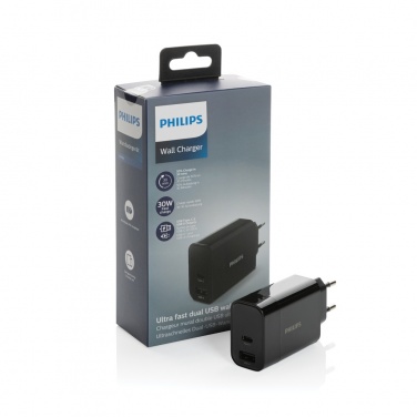 Logotrade korporatīvās dāvanas foto: Philips īpaši ātrais PD sienas lādētājs