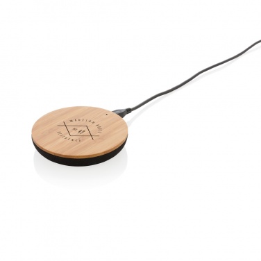 Logotrade dāvanas foto: Bamboo X 5W bezvadu lādētājs