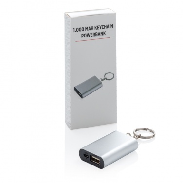 Logotrade dāvanas foto: 1000 mAh atslēgu piekariņa barošanas banka