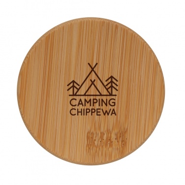 Logotrade dāvanas foto: Divsienu borsilikāta stikls ar bambusa vāku 250ml 2gab komplekts