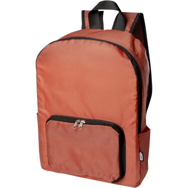 Logotrade logo dāvanas foto: EcoFold RPET saliekamā mugursoma 15L