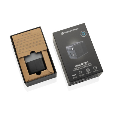 Logotrade biznesa dāvanas foto: Urban Vitamin Mendocino 65W GaN lādētāja ievelkams kabelis