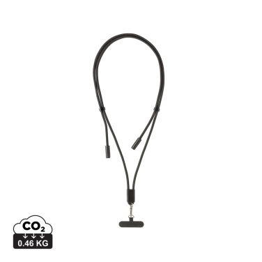 Logotrade logo dāvanas foto: LoopAmp RCS RPET regulējams telefona vads ar 60 W kabeli