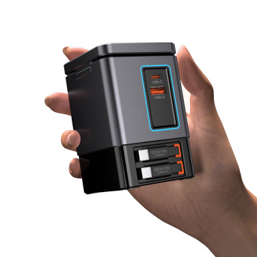 Logotrade logo dāvanas foto: Urban Vitamin Sacramento 105W GAN lādētājs+ievelkami kabeļi