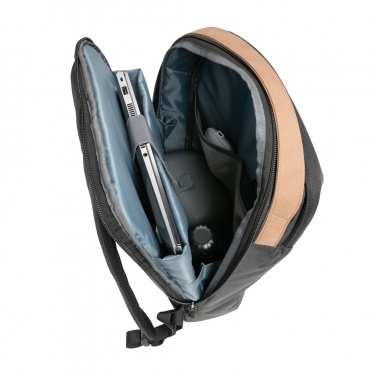 Логотрейд pекламные подарки картинка: Impact AWARE™ 300D двухцветный роскошный рюкзак для ноутбука 15,6"