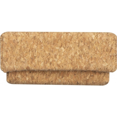 Логотрейд pекламные подарки картинка: Шариковая ручка металл и пробка LILLEHAMMER