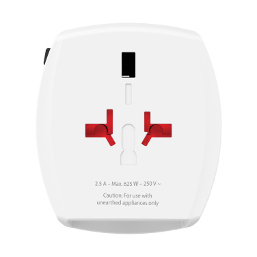 Логотрейд бизнес-подарки картинка: Адаптер SKROSS World Travel MUV 2-полюсный с USB A и C