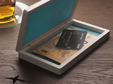 Лого трейд pекламные подарки фото: Деревянный ящик для купюр 1816121