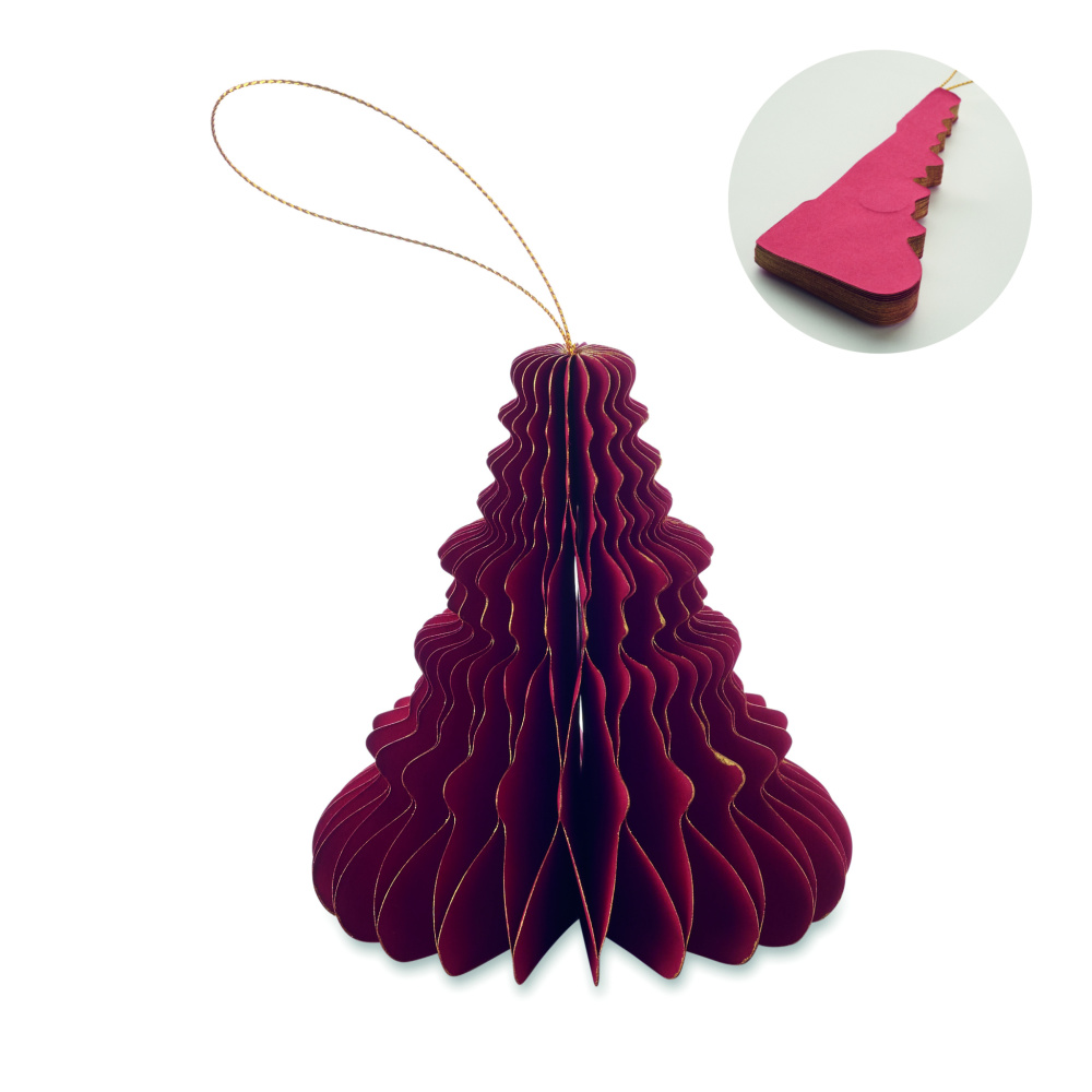 Логотрейд pекламные cувениры картинка: Christmas paper tree hanger
