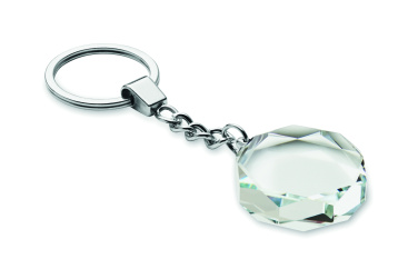 Логотрейд pекламные продукты картинка: Glass round award key ring