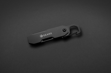 Логотрейд pекламные подарки картинка: Складной EDC-инструмент Gear X с карабином и резаком для посылок