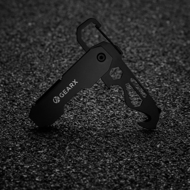 Логотрейд pекламные подарки картинка: Складной EDC-инструмент Gear X с карабином и резаком для посылок