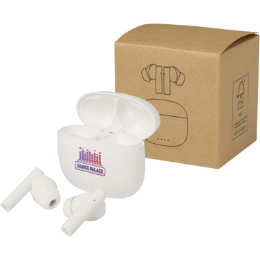 Лого трейд pекламные cувениры фото: Alterf гарнитура True Wireless Bluetooth® из переработанной пластмассы с силиконовыми амбушюрами