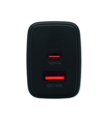 Логотрейд бизнес-подарки картинка: EU 2-pole wall adapter/charger