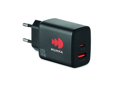 Лого трейд pекламные cувениры фото: EU 2-pole wall adapter/charger
