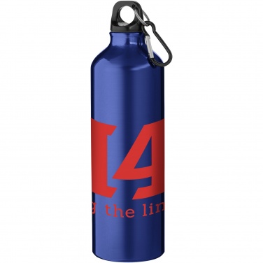 Logotrade presentreklam bild: Oregon-vattenflaska i aluminium med karbinhake, 770 ml