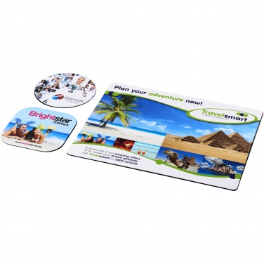 Logotrade kampanjprodukter bild: Brite-Mat® Set 1 med musmatta och underlägg