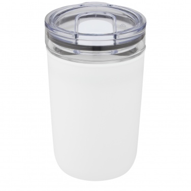 Logotrade profilreklam bild: Bello 420 ml glastermos med en yttervägg av återvunnen plast