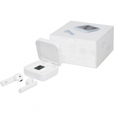 Logotrade reklamprodukter bild: Tayo solladdningsbara TWS-öronsnäckor 