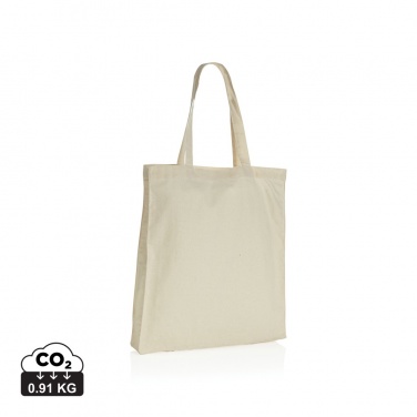 Logotrade profilprodukter bild: Impact AWARE™ shoppingkasse m. bälg återvunnen bomull 145gr