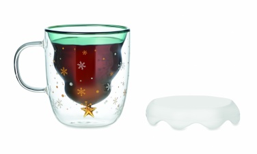 Logotrade presentreklam bild: Dubbelväggig mugg av borosilika