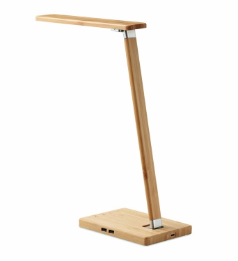 Logotrade profilprodukter bild: Skrivbordslampa + laddare 10W