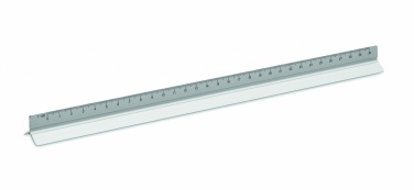 Logotrade profilprodukter bild: 30cm arkitektlinjal i aluminium
