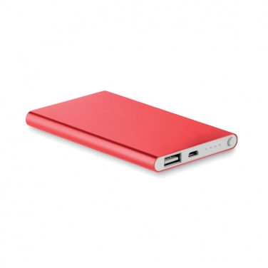 Logotrade reklamprodukter bild: Aluminium powerbank 4000 mAh