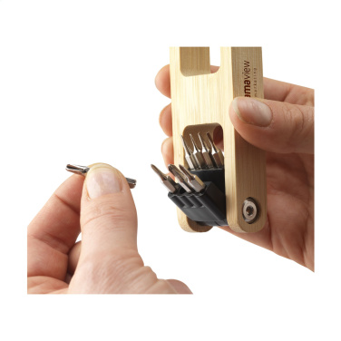 Logotrade reklamprodukter bild: Bambubitsverktyg