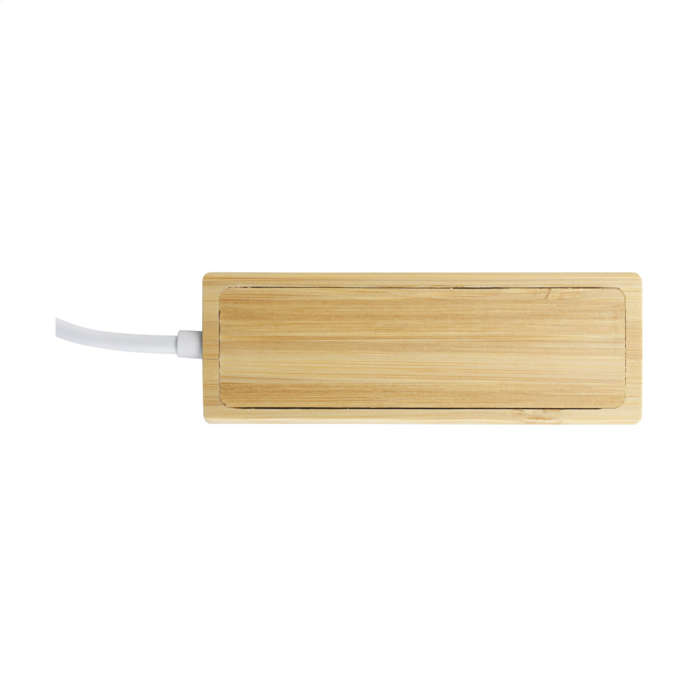 Logotrade reklamprodukter bild: Bambu USB-hubb