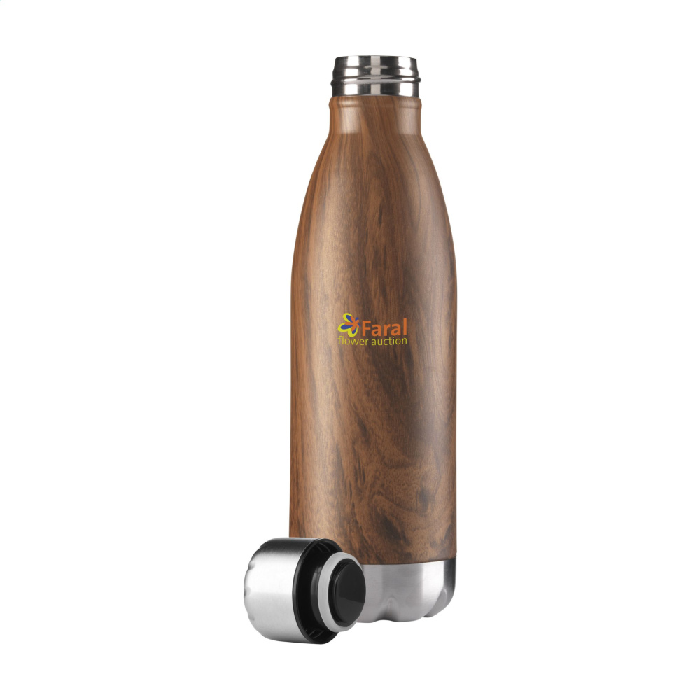 Logotrade reklamprodukter bild: Topflask Wood 500 ml dricksflaska