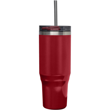 Logotrade reklamprodukter bild: Melbourne RCS-certifierad mugg med sugrör, 1 200 ml