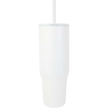 Logotrade profilprodukter bild: Brady 900 ml RCS-certifierad isolerad mugg med silikonsugrör