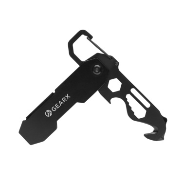 Logotrade reklamprodukter bild: Gear X hopfällbart EDC-verktyg med karbinhake