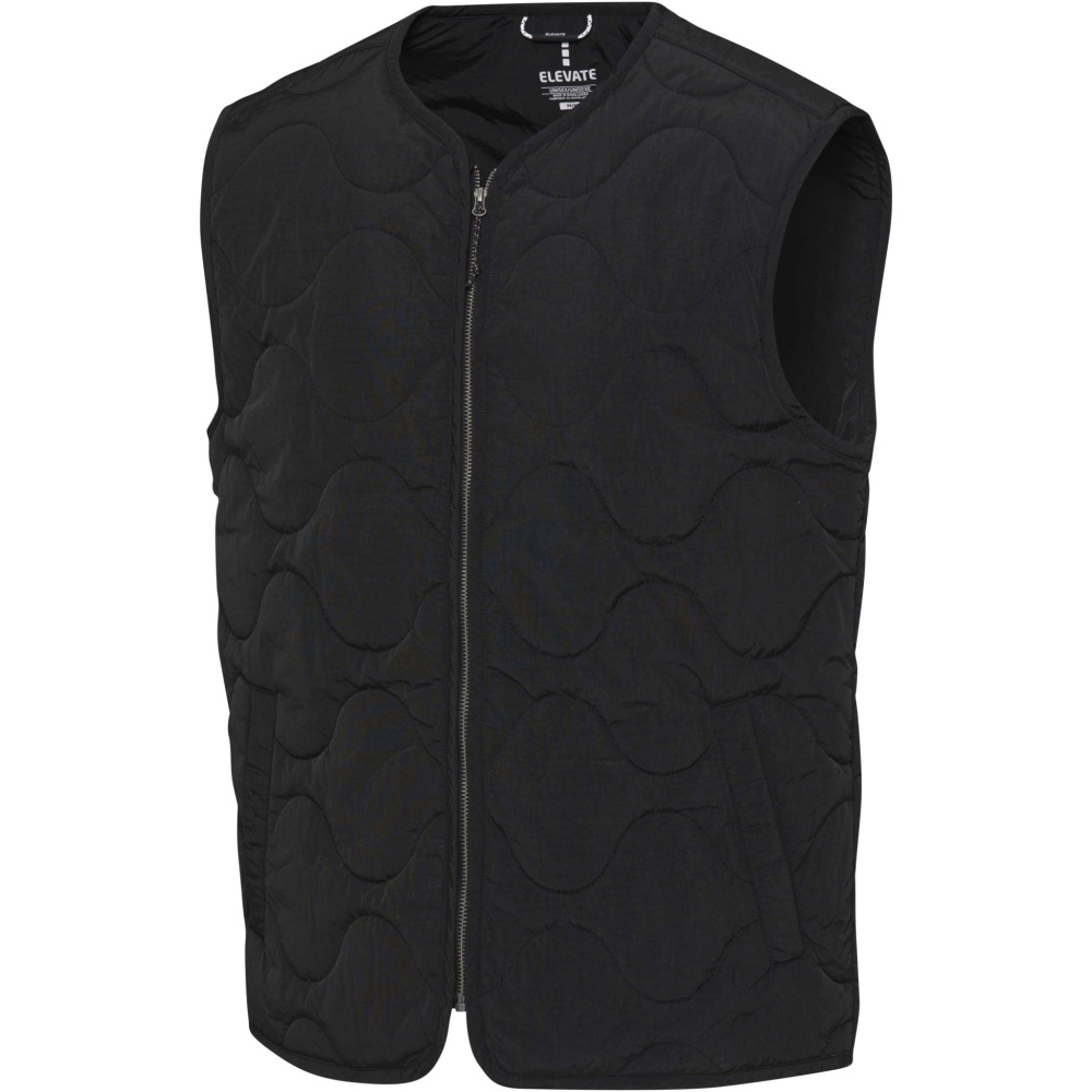 Logotrade kampanjprodukter bild: Quartz unisex quiltad väst av GRS-certifierat återvunnet material