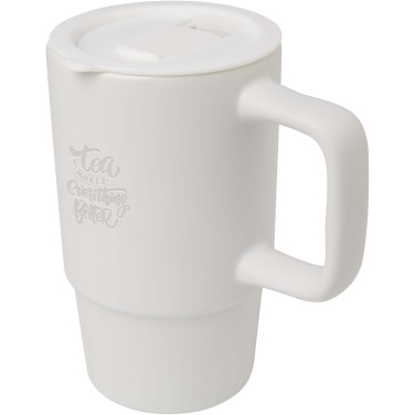 Logotrade reklamprodukter bild: Carter 450 ml keramisk mugg med plastlock