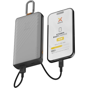 Logotrade profilreklam bild: Xtorm XG2S101 Go2 10 000 mAh 15 W solcellsdriven powerbank med belysning