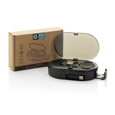 Logotrade profilprodukter bild: Chargevix Multifunktionell 60W laddning i RCS återv. plast