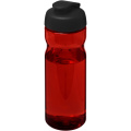 H2O Active® Eco Base 650 ml sportflaska med uppfällbart lock, Röd / Svart
